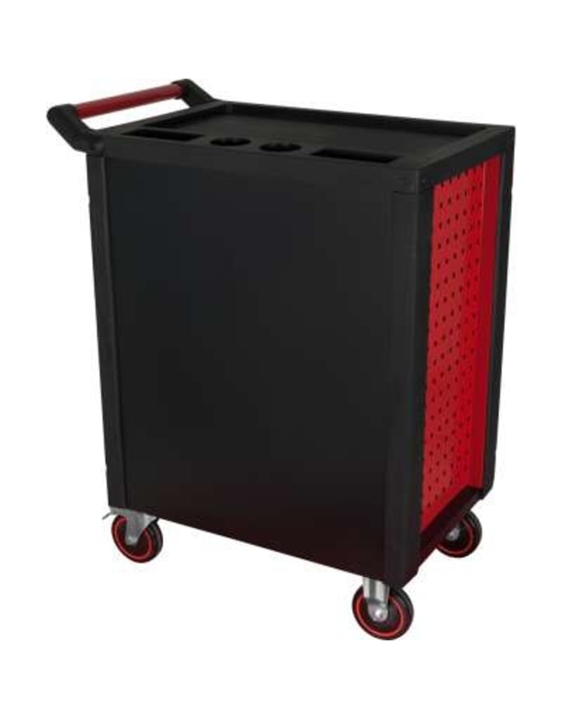 KS TOOLS RACINGline ZWART/ROOD gereedschapswagen met 7 laden en 215 premium gereedschappen - 826.7215