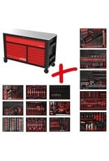 KS TOOLS Performanceplus gereedschapwagenset P45 met 950 gereedschappen voor 13 schuifladen - 845.14950