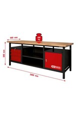 KS TOOLS XXL-werkbank +3 schuifladen+1deur - 865.0201