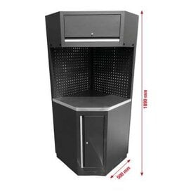 KS TOOLS Werkplaatskastsysteem hoekmodule, RVS-werkblad - 866.6010