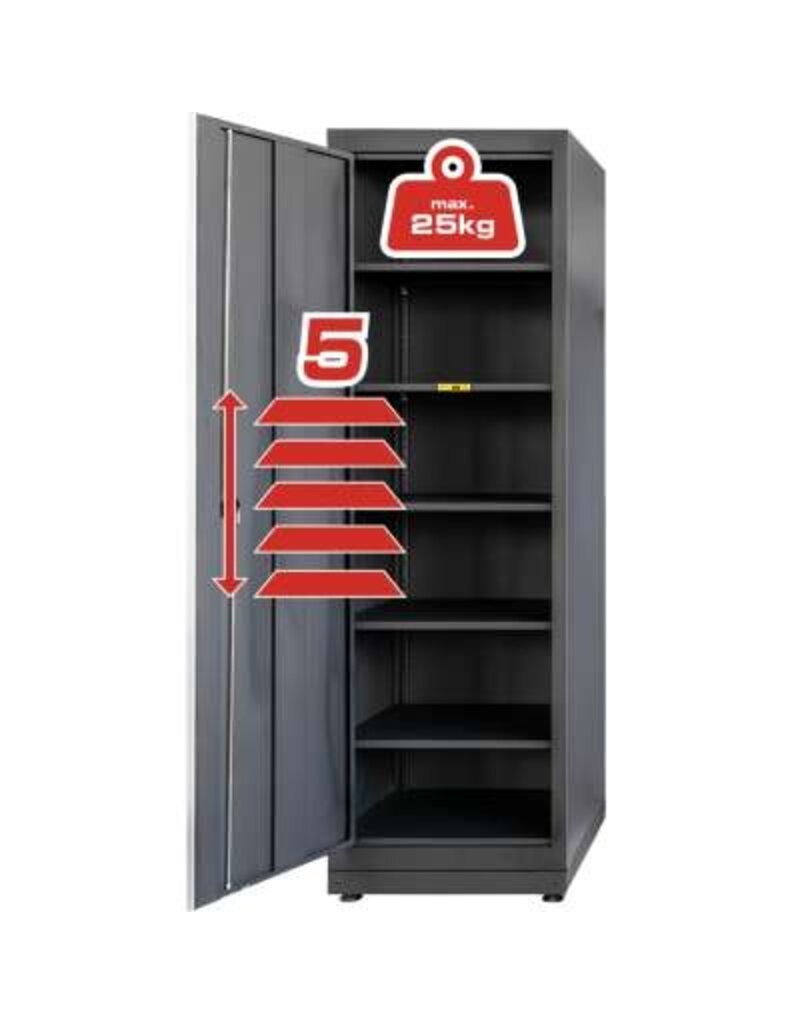 KS TOOLS Werkplaatskastsysteem, staande kast met kabeldoorvoer rechts - 866.6020