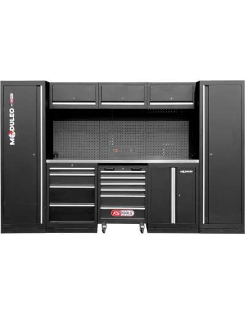 KS TOOLS Werkplaatskastsysteem, recht, 3240 x 500 mm - 866.6205