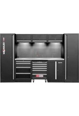 KS TOOLS Werkplaatskastsysteem, recht, 3240 x 500 mm - 866.6205