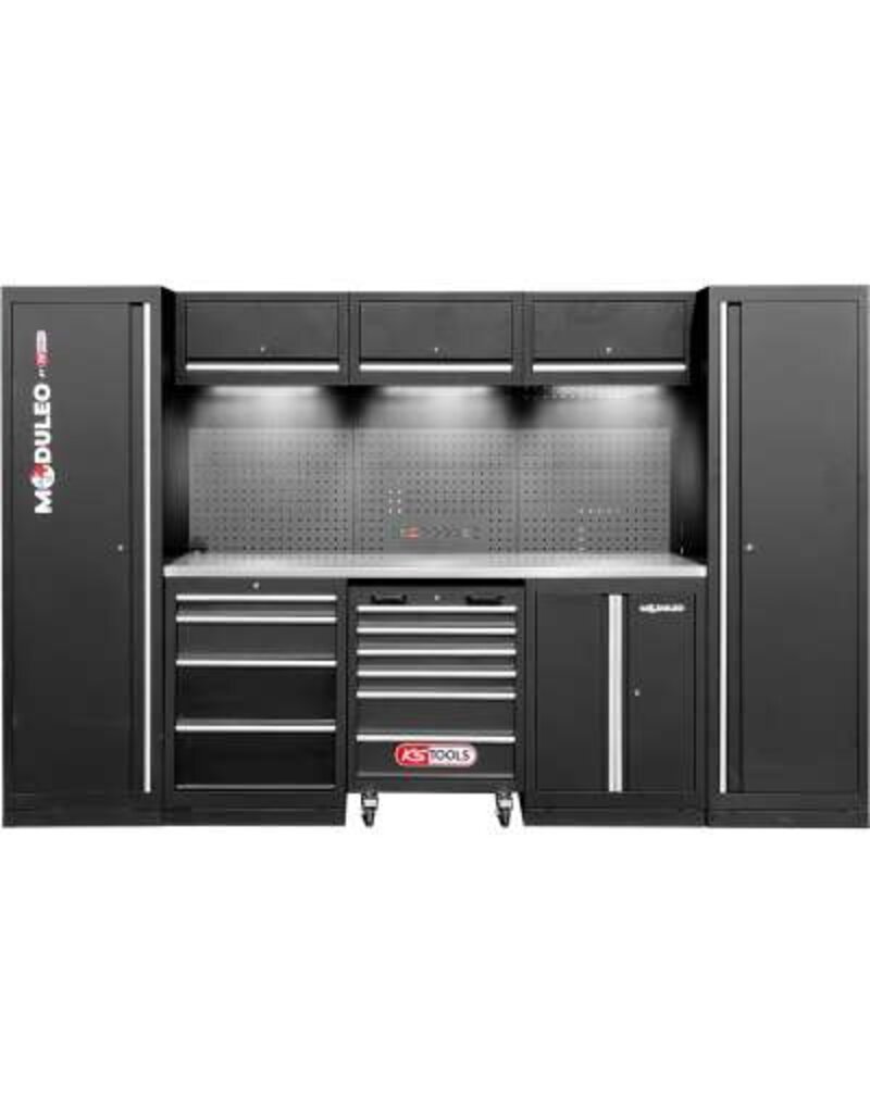 KS TOOLS Werkplaatskastsysteem, recht, 3240 x 500 mm - 866.6205