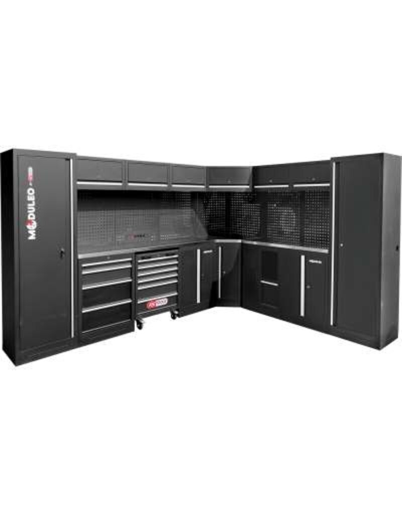 KS TOOLS Werkplaatskastsysteem, L-vorm, 3400 x 2720 mm, variant 1 - 866.6215