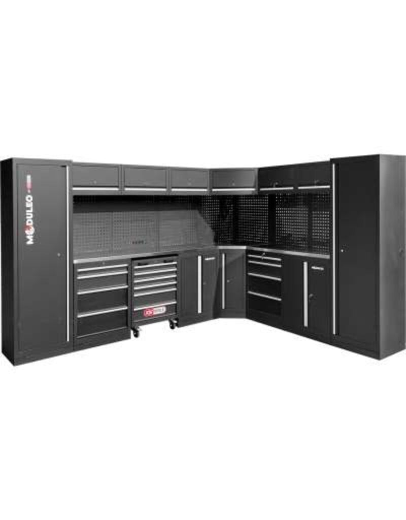 KS TOOLS Werkplaatskastsysteem, L-vorm, 3400 x 2720 mm, variant 2 - 866.6225