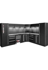 KS TOOLS Werkplaatskastsysteem, L-vorm, 3400 x 2720 mm, variant 2 - 866.6225