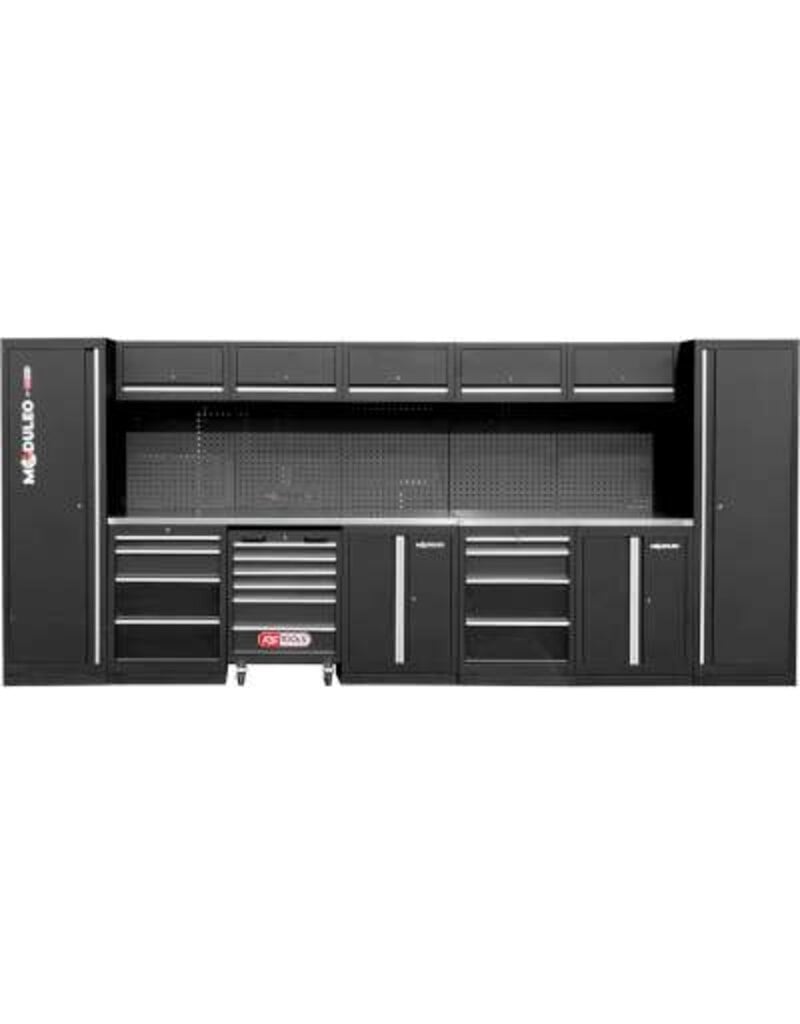 KS TOOLS Werkplaatskastsysteem, recht, 4600 x 500 mm, variant 1 - 866.6230