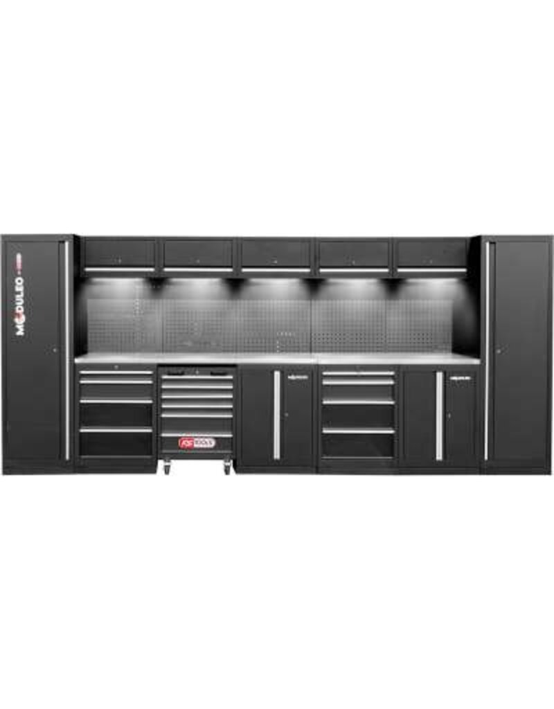 KS TOOLS Werkplaatskastsysteem, recht, 4600 x 500 mm, variant 1 - 866.6230