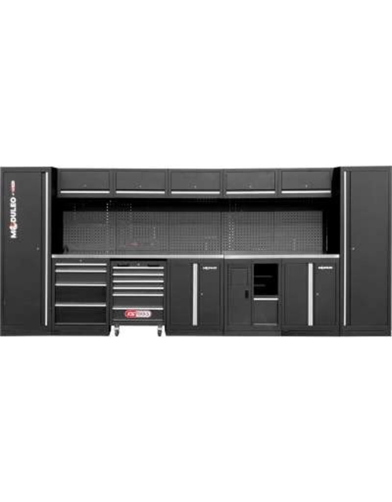 KS TOOLS Werkplaatskastsysteem, recht, 4600 x 500 mm, variant 2 - 866.6235