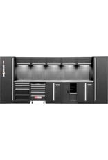 KS TOOLS Werkplaatskastsysteem, recht, 4600 x 500 mm, variant 2 - 866.6235