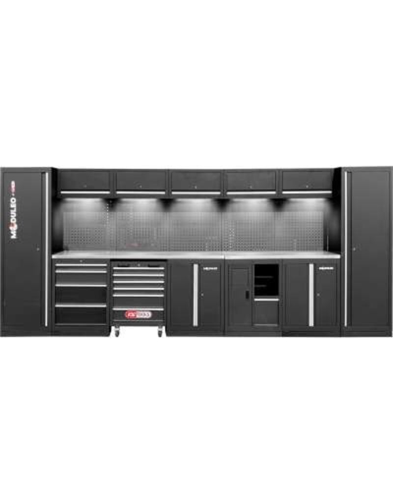 KS TOOLS Werkplaatskastsysteem, recht, 4600 x 500 mm, variant 2 - 866.6235