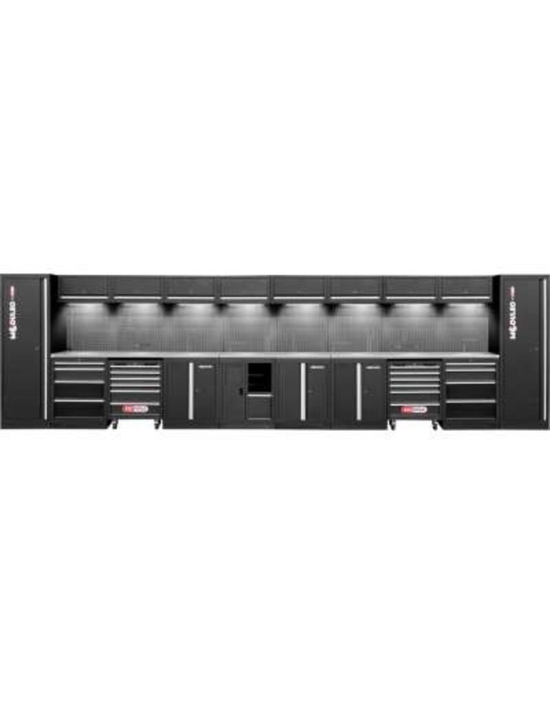 KS TOOLS Werkplaatskastsysteem, recht, 6640 x 500 mm, variant 2 - 866.6250