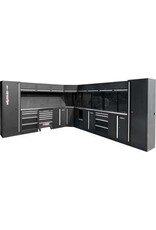 KS TOOLS Werkplaatskastsysteem, L-vorm, 3400 x 4080 mm, variant 1 - 866.6275