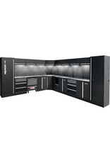 KS TOOLS Werkplaatskastsysteem, L-vorm, 3400 x 4080 mm, variant 1 - 866.6275