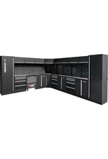 KS TOOLS Werkplaatskastsysteem, L-vorm, 3400 x 4080 mm, variant 2 - 866.6280