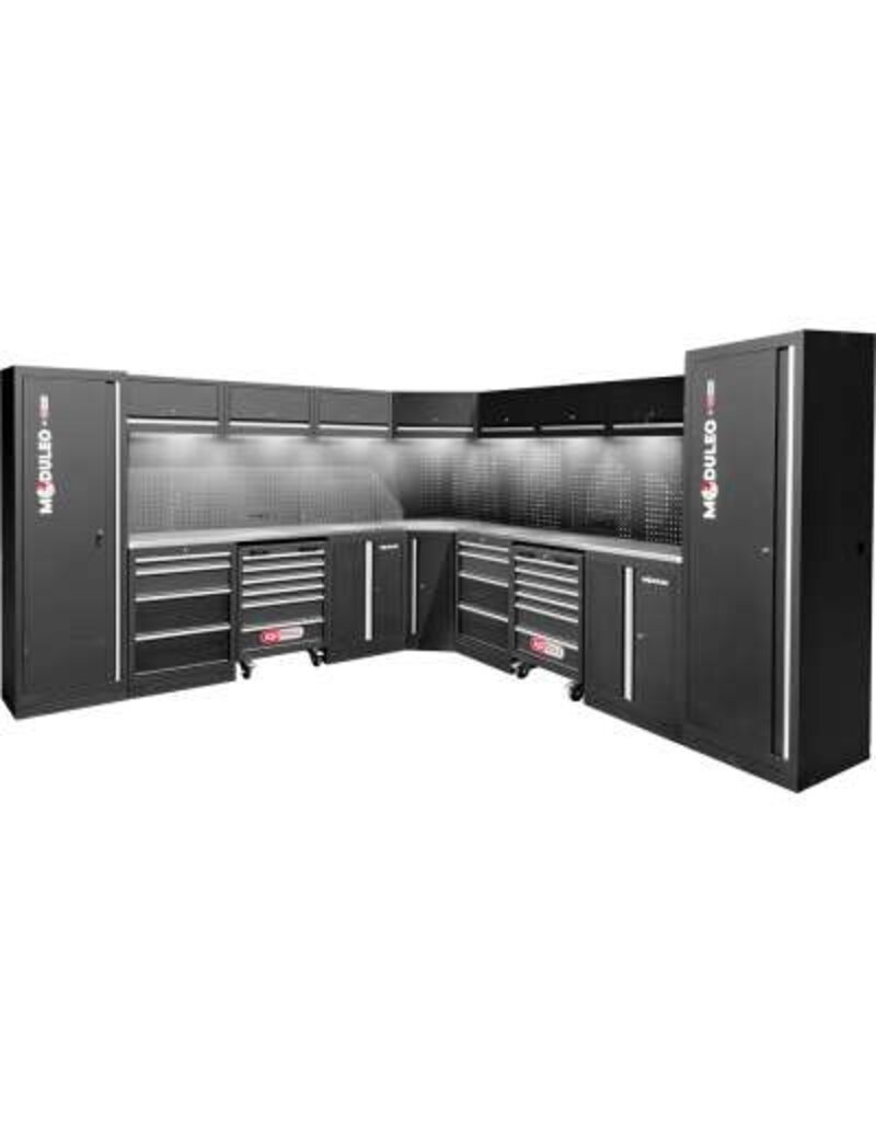 KS TOOLS Werkplaatskastsysteem, L-vorm, 3400 x 3400 mm - 866.6285