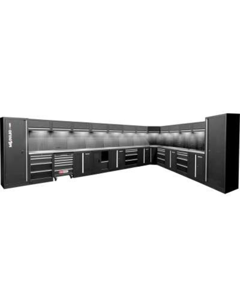 KS TOOLS Werkplaatskastsysteem, L-vorm, 6120 x 4080 mm - 866.6305