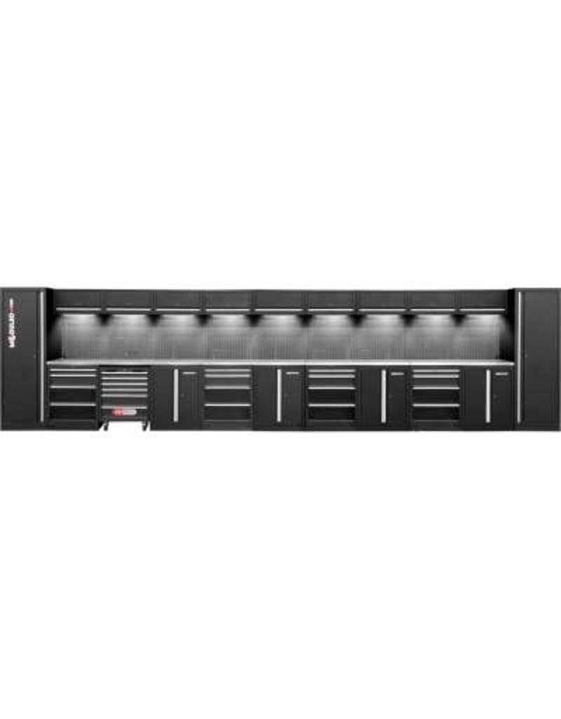 KS TOOLS Werkplaatskastsysteem, recht, 7320 x 500 mm, variant 2 - 866.6315