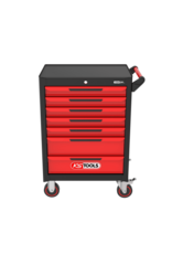 KS TOOLS ECOline ZWART/ROOD gereedschapswagen met 7 laden en 515-dlg Premium gereedschap - 897.7515
