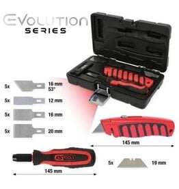 KS TOOLS Messen-schraperset, 27-dlg - 907.2200