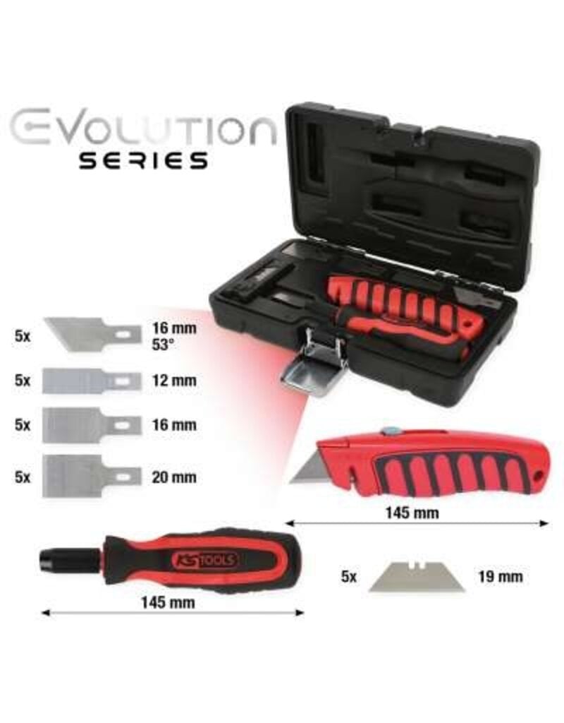 KS TOOLS Messen-schraperset, 27-dlg - 907.2200