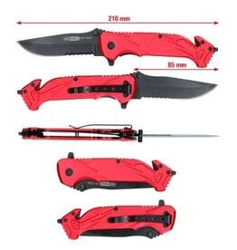 KS TOOLS Klapmes met slot en gordelsnijder - 907.2220