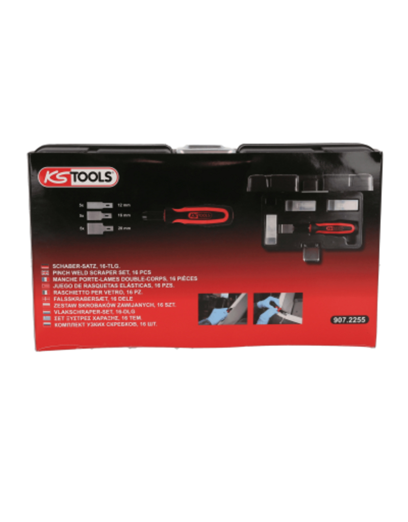 KS TOOLS Set vouwschrapers, 16-dlg - 907.2255