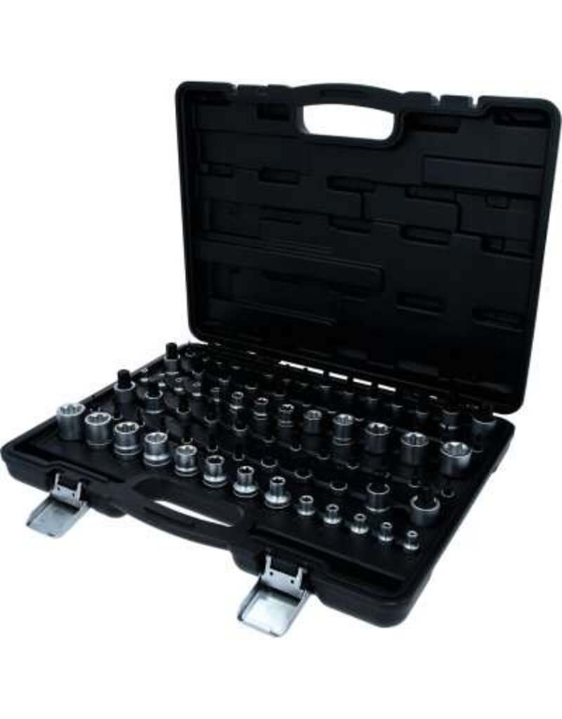 KS TOOLS 1/4"+3/8"+1/2" Torx-Dopsleutelset, 77-dlg - 911.0077