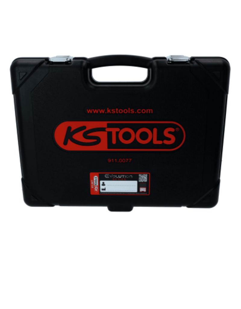 KS TOOLS 1/4"+3/8"+1/2" Torx-Dopsleutelset, 77-dlg - 911.0077