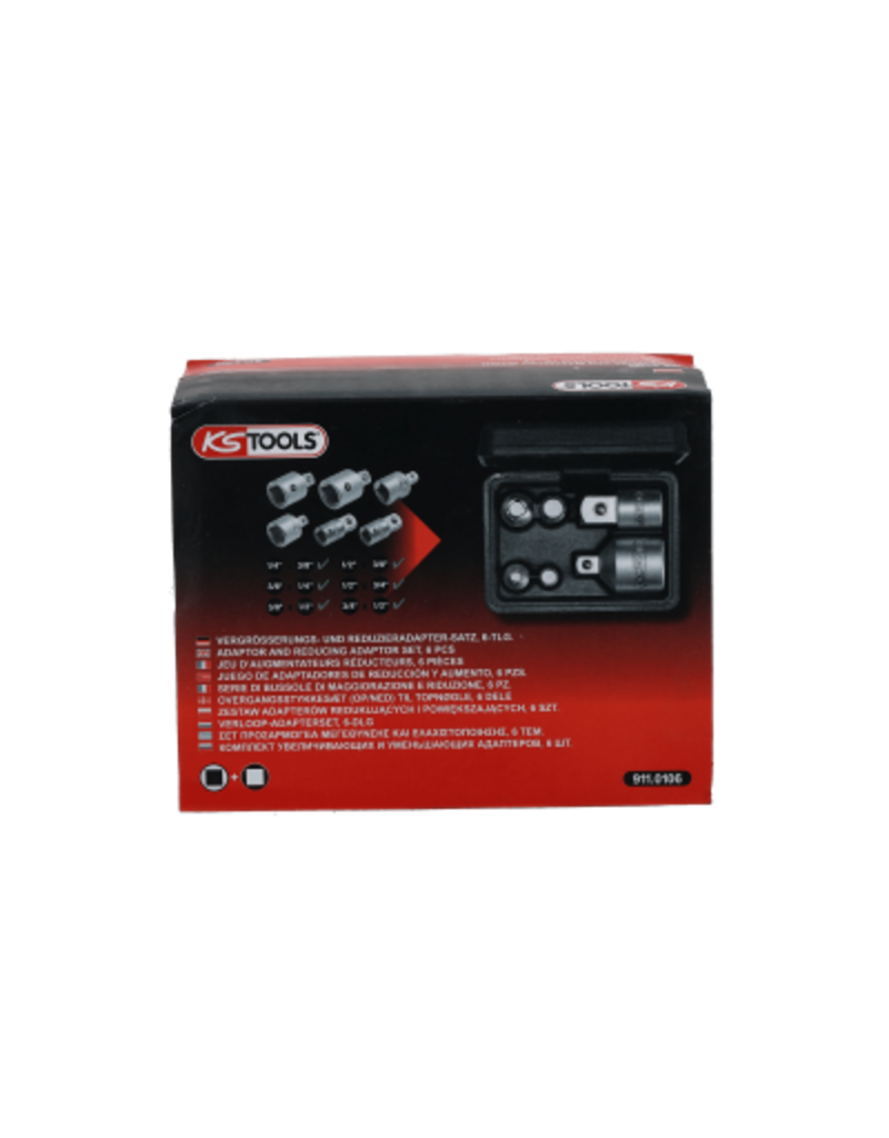 KS TOOLS Verloop-adapterset, 6-dlg - 911.0106