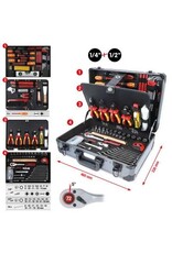 KS TOOLS 1/4" + 1/2" Elektriciens gereedschapset, 128-dlg - 911.0628