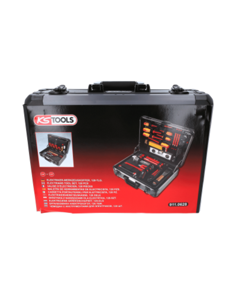 KS TOOLS 1/4" + 1/2" Elektriciens gereedschapset, 128-dlg - 911.0628