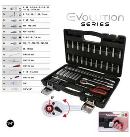 KS TOOLS 1/4" Dopsleutelset, 53-dlg - 911.0653