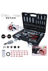 KS TOOLS 1/4"+1/2" Dopsleutelset, 94-dlg - 911.0694