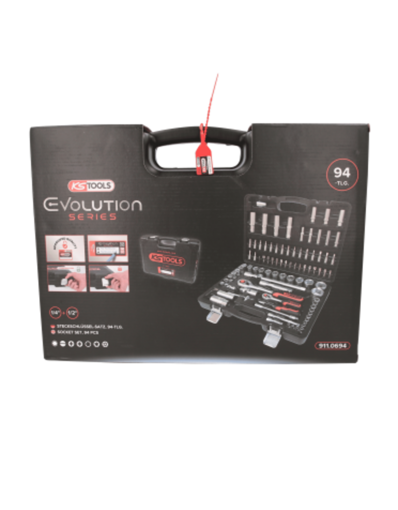 KS TOOLS 1/4"+1/2" Dopsleutelset, 94-dlg - 911.0694