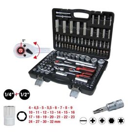 KS TOOLS 1/4"+1/2" Dopsleutelset, 108-dlg - 911.0708