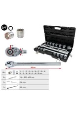 KS TOOLS 3/4" Dopsleutelset, 21-dlg, zeskant - 911.0721