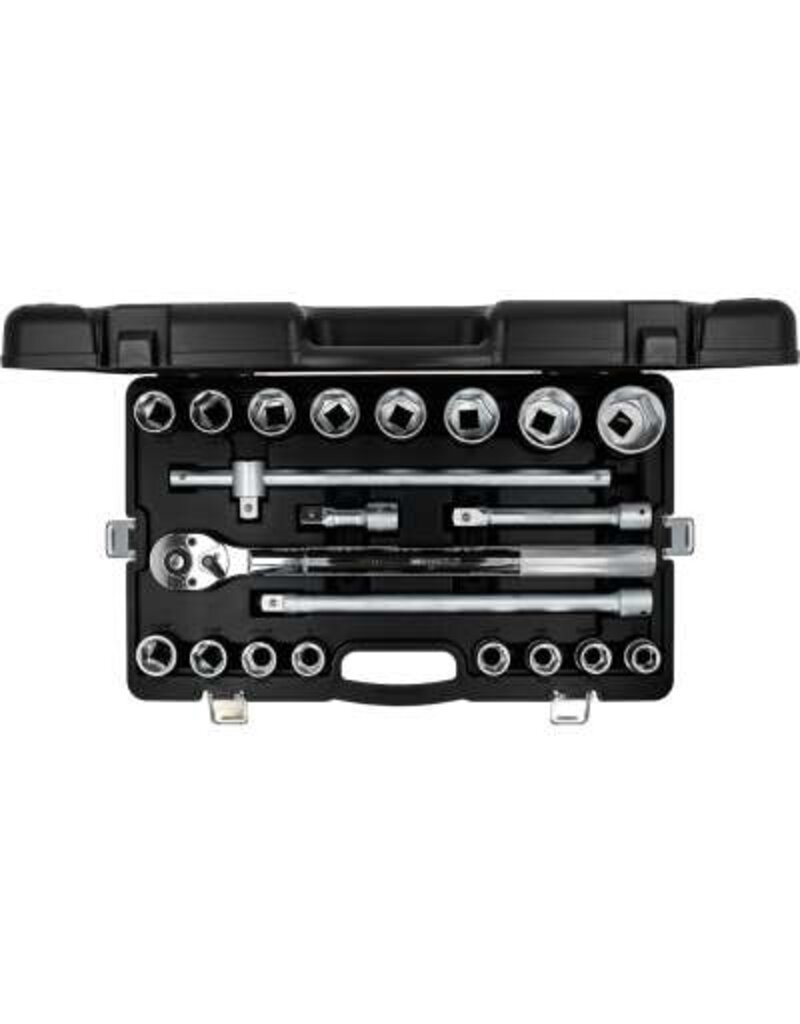 KS TOOLS 3/4" Dopsleutelset, 21-dlg, zeskant - 911.0721