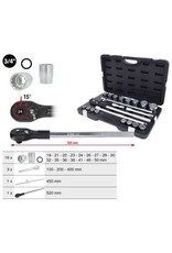 KS TOOLS 3/4" Dopsleutelset, 21-dlg - 911.0722
