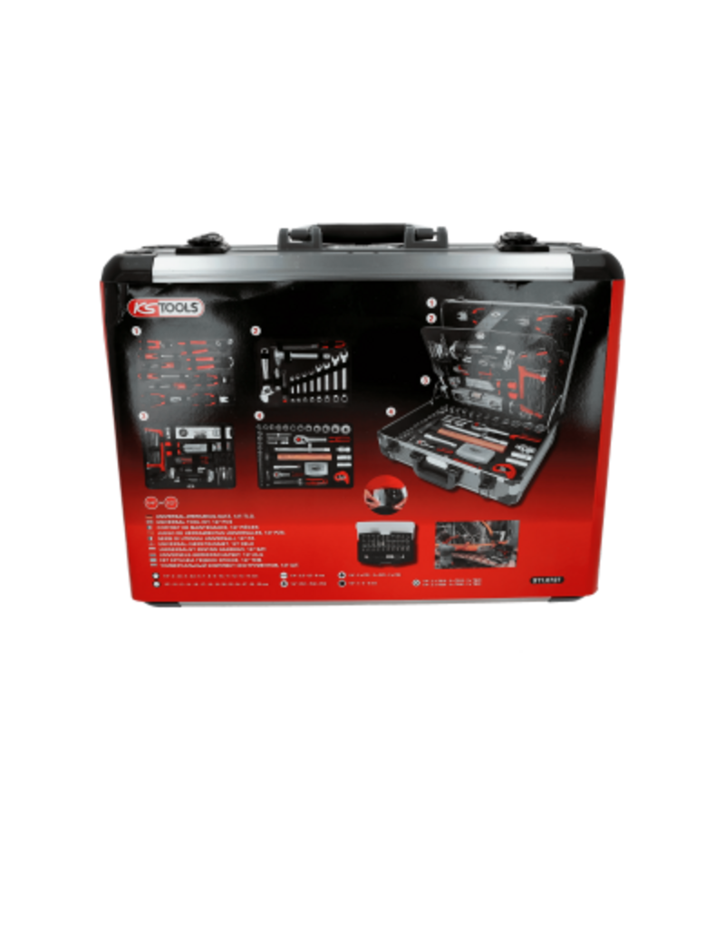 KS TOOLS 1/4"+1/2" Gereedschapset, 127-dlg - 911.0727
