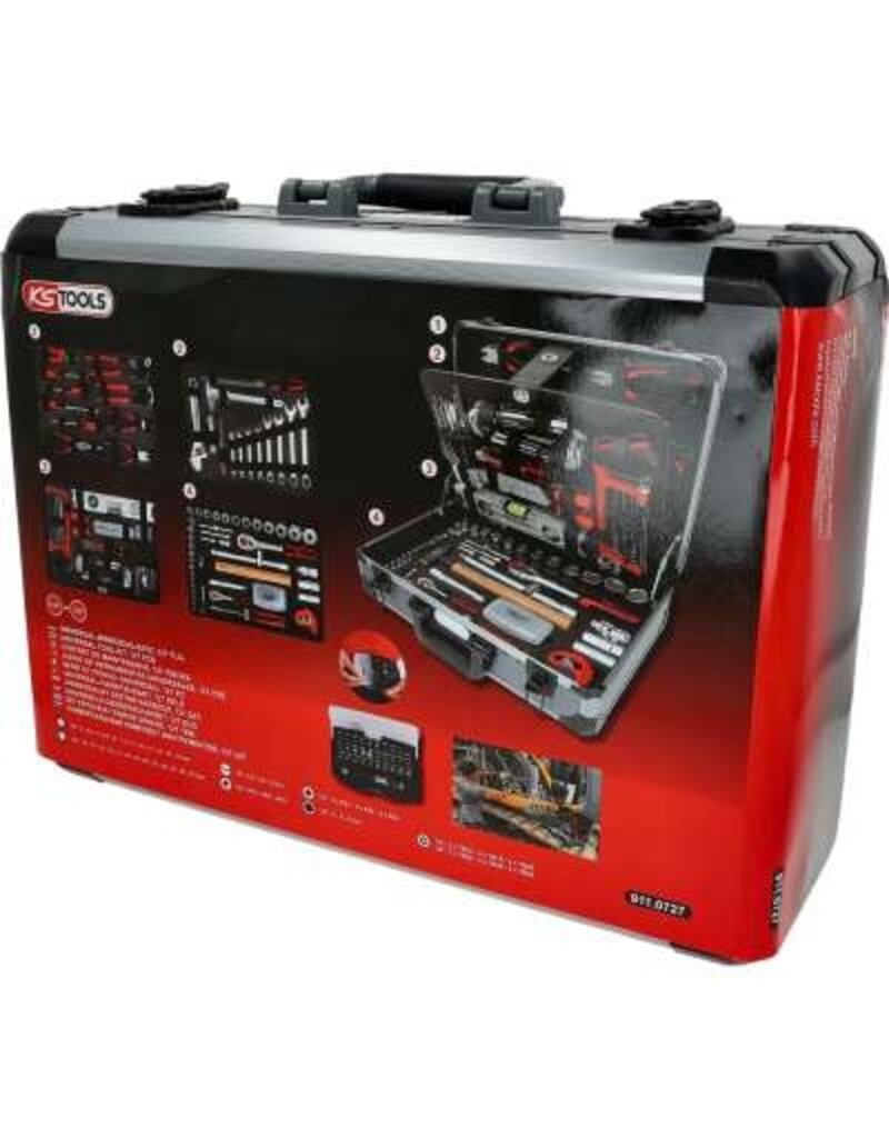KS TOOLS 1/4"+1/2" Gereedschapset, 127-dlg - 911.0727