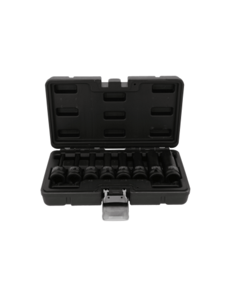 KS TOOLS 1/2" Kracht Bit-dopsleutel, lang, set, 8-dlg - 911.0902