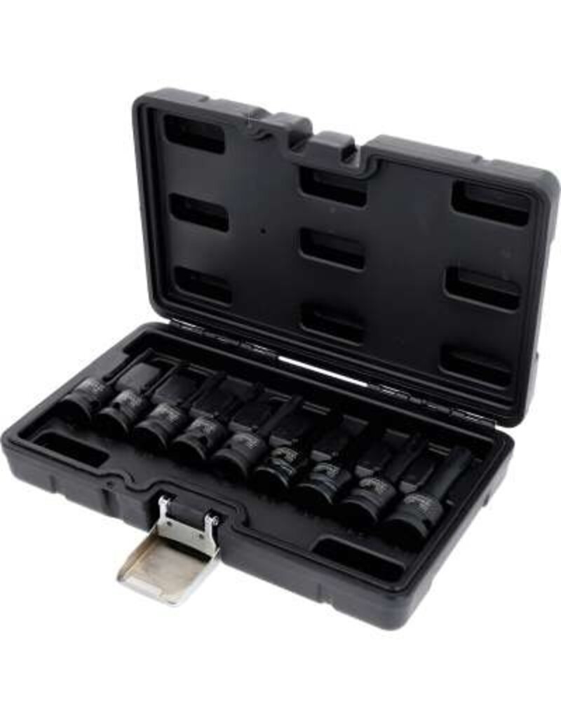 KS TOOLS 1/2" Bit-dopsleutelset RIBE, kracht, lang, 9-dlg - 911.0934