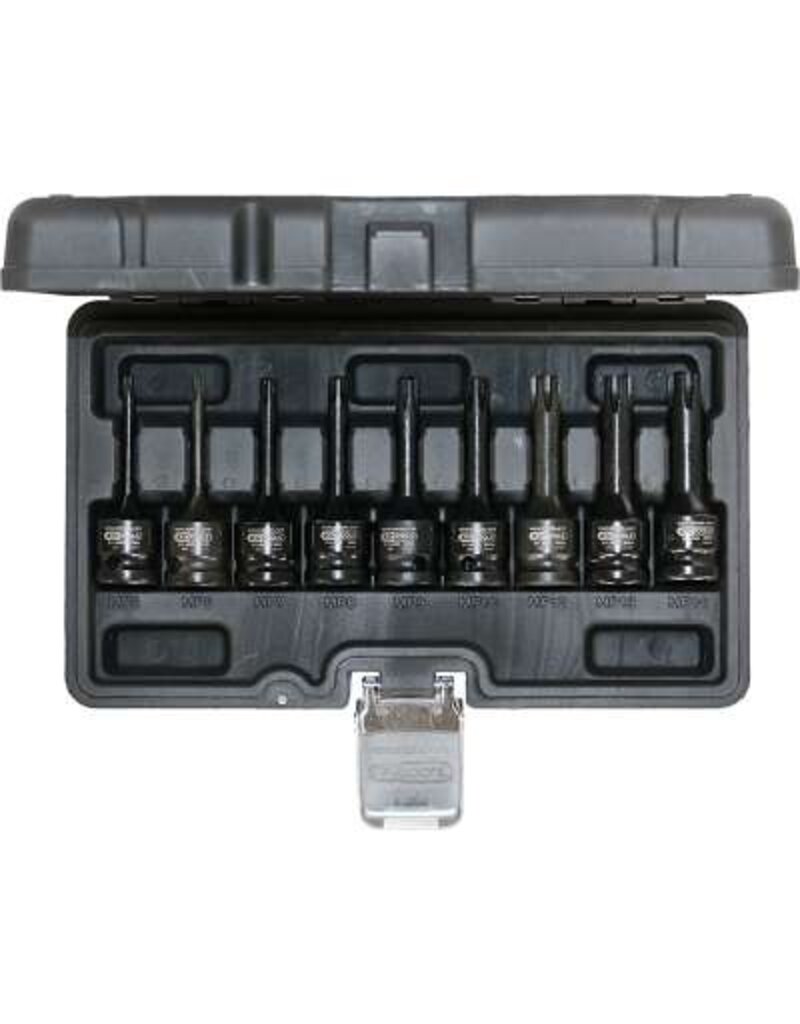 KS TOOLS 1/2" Bit-dopsleutelset RIBE, kracht, lang, 9-dlg - 911.0934