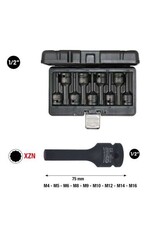 KS TOOLS 1/2" Bit-dopsleutelset XZN, kracht, 9-dlg - 911.0944