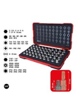 KS TOOLS 1/4" bit-dopsleutelset, extra kort, 50-dlg - 911.1850