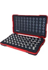 KS TOOLS 1/4" bit-dopsleutelset, extra kort, 50-dlg - 911.1850