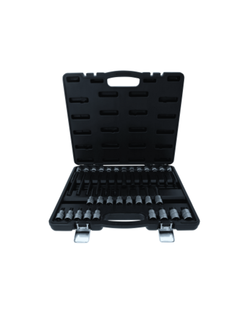 KS TOOLS 1/2" bit-dopset voor inbusbouten, 30-dlg - 911.4510