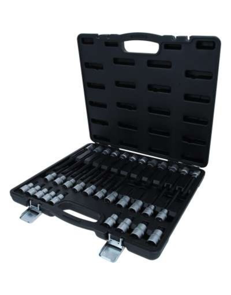 KS TOOLS 1/2" Set RIBE® bit-doppen, 32-dlg, kort, lang en extra lang - 911.4520